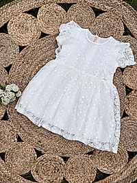 Beyaz Full Dantel Kumaş Elbise