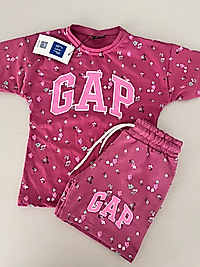 İkili Çiçekli Şortlu Gap Takım