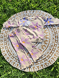 Zara Mor Çiçekli Takım